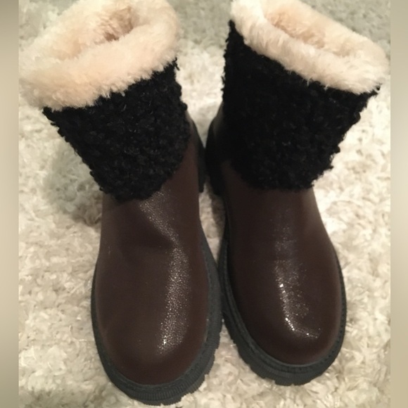 Colorblock Fluffy Trim Snow Boots - Picture 12 of 16